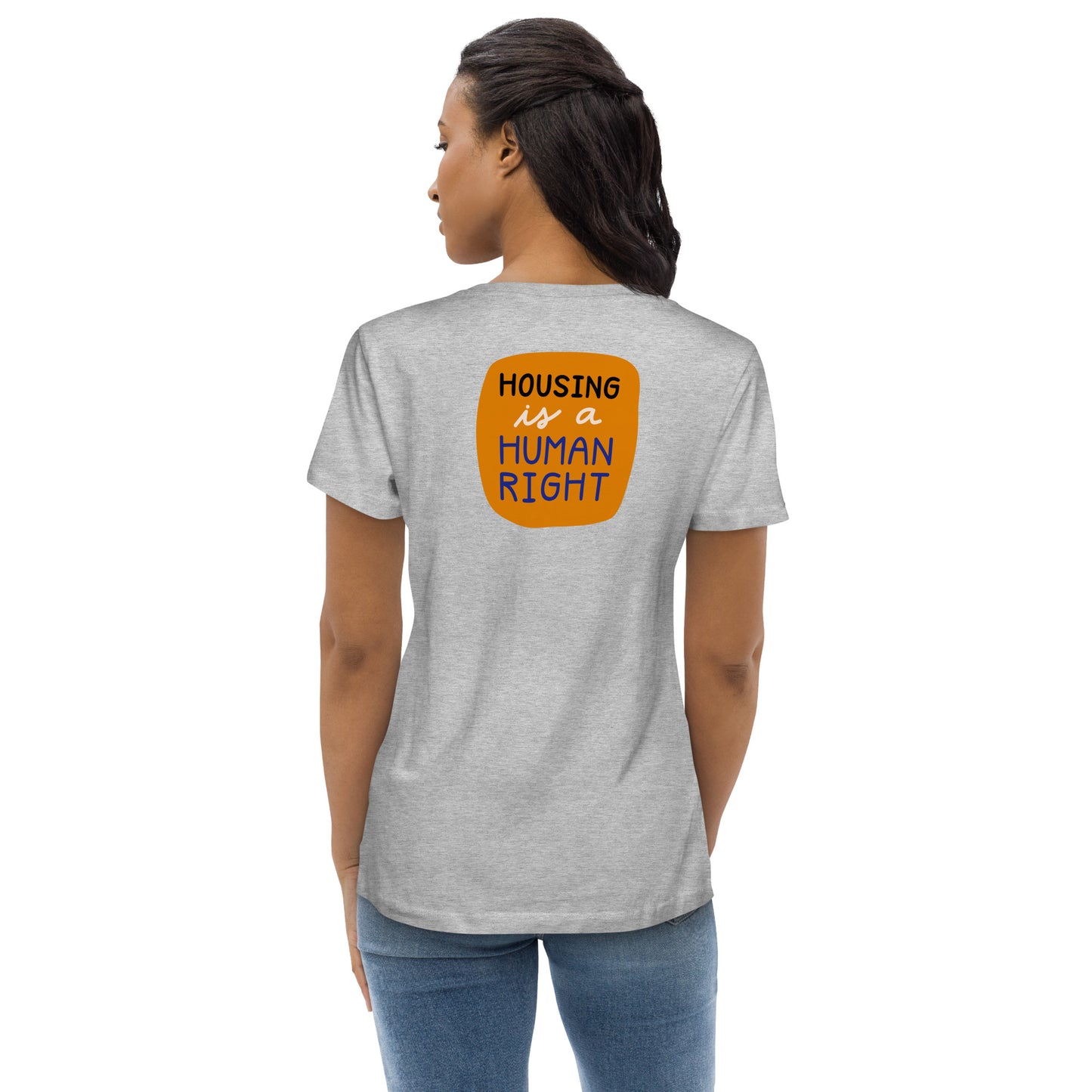 Housing is a Human Right - Women's fitted eco tee