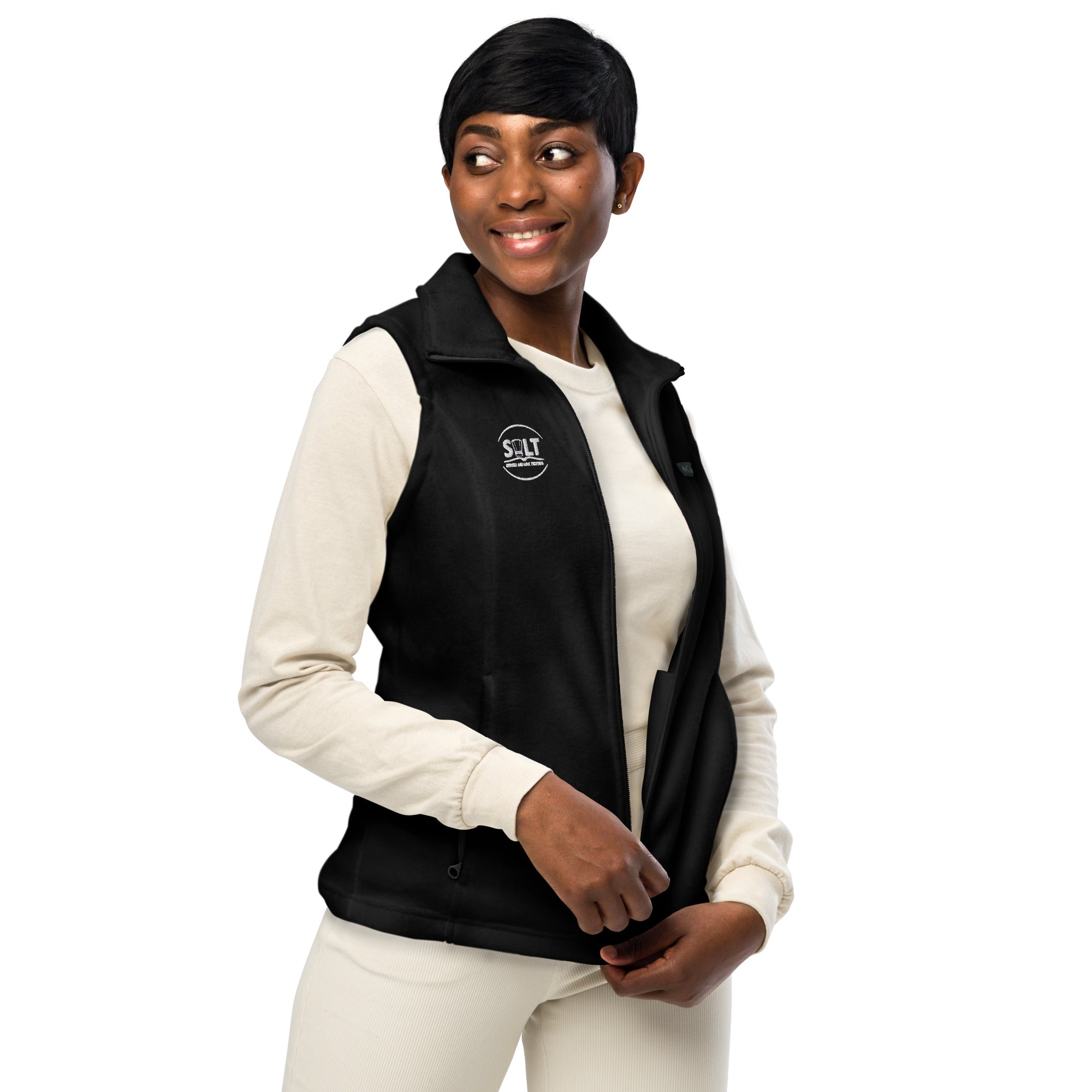 Womens fleece cheap vest